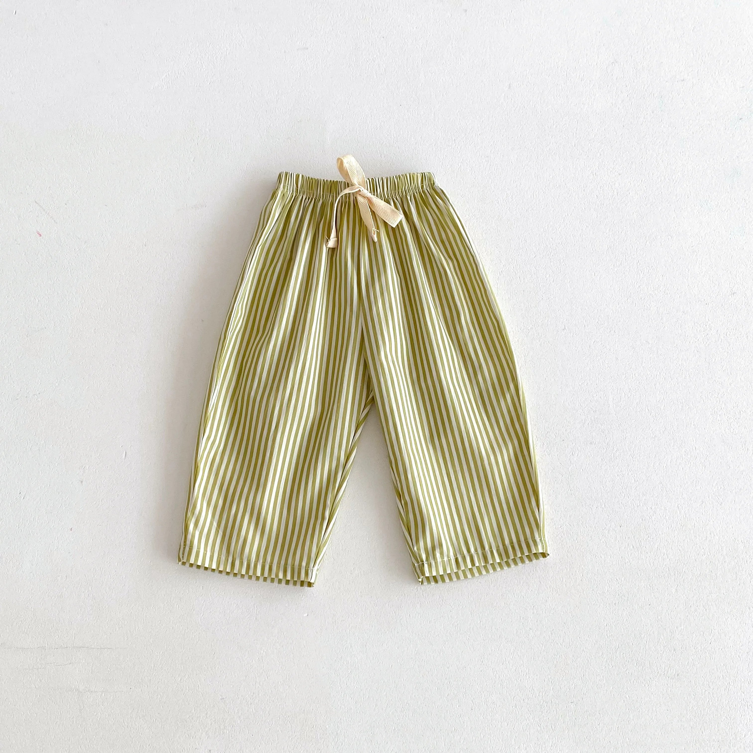 Kids Striped Harem Pants – Loose Wide-Leg Trousers (1–5Y)
