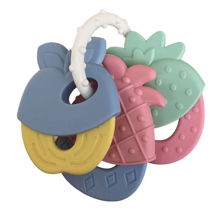 Baby Fruit Silicone Rattle Teether Toy