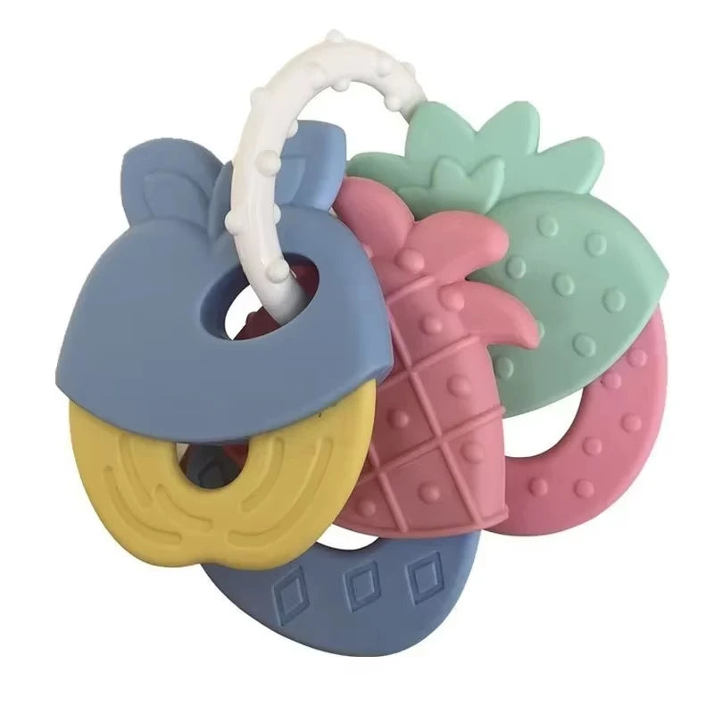 Baby Fruit Silicone Rattle Teether Toy
