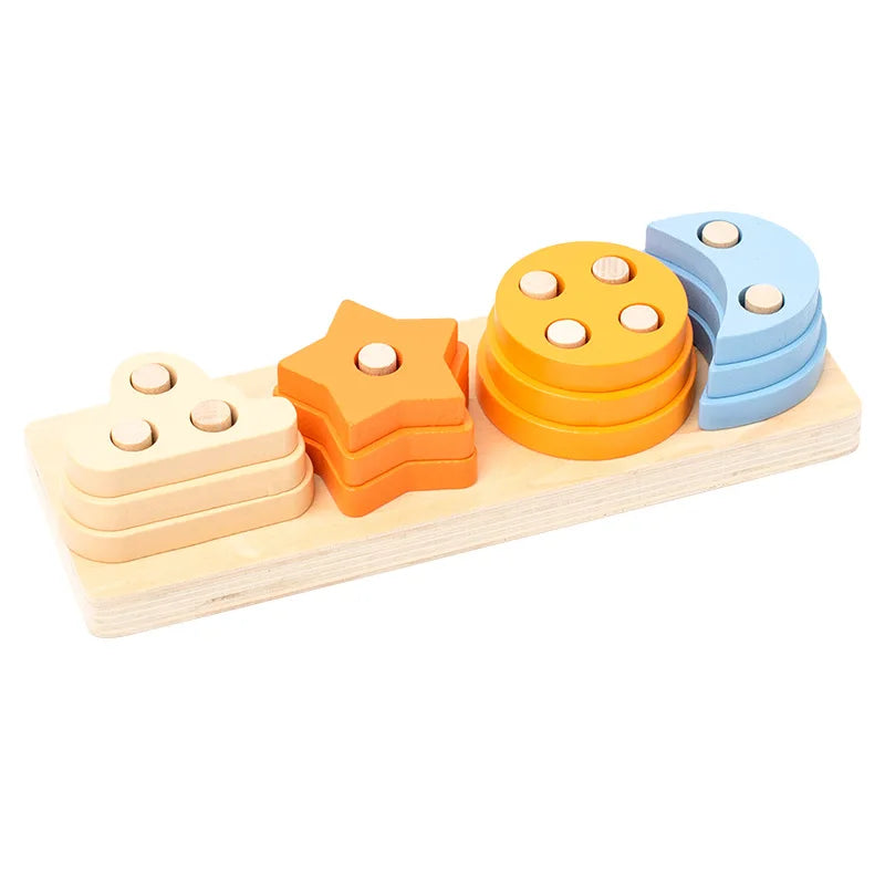 Montessori Wooden Building Blocks Toy