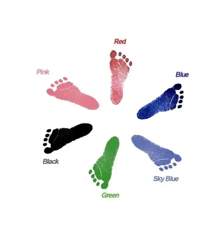 Pet Paw & Baby Footprint Handprint Pad (2pcs) – Safe Ink Memory Kit