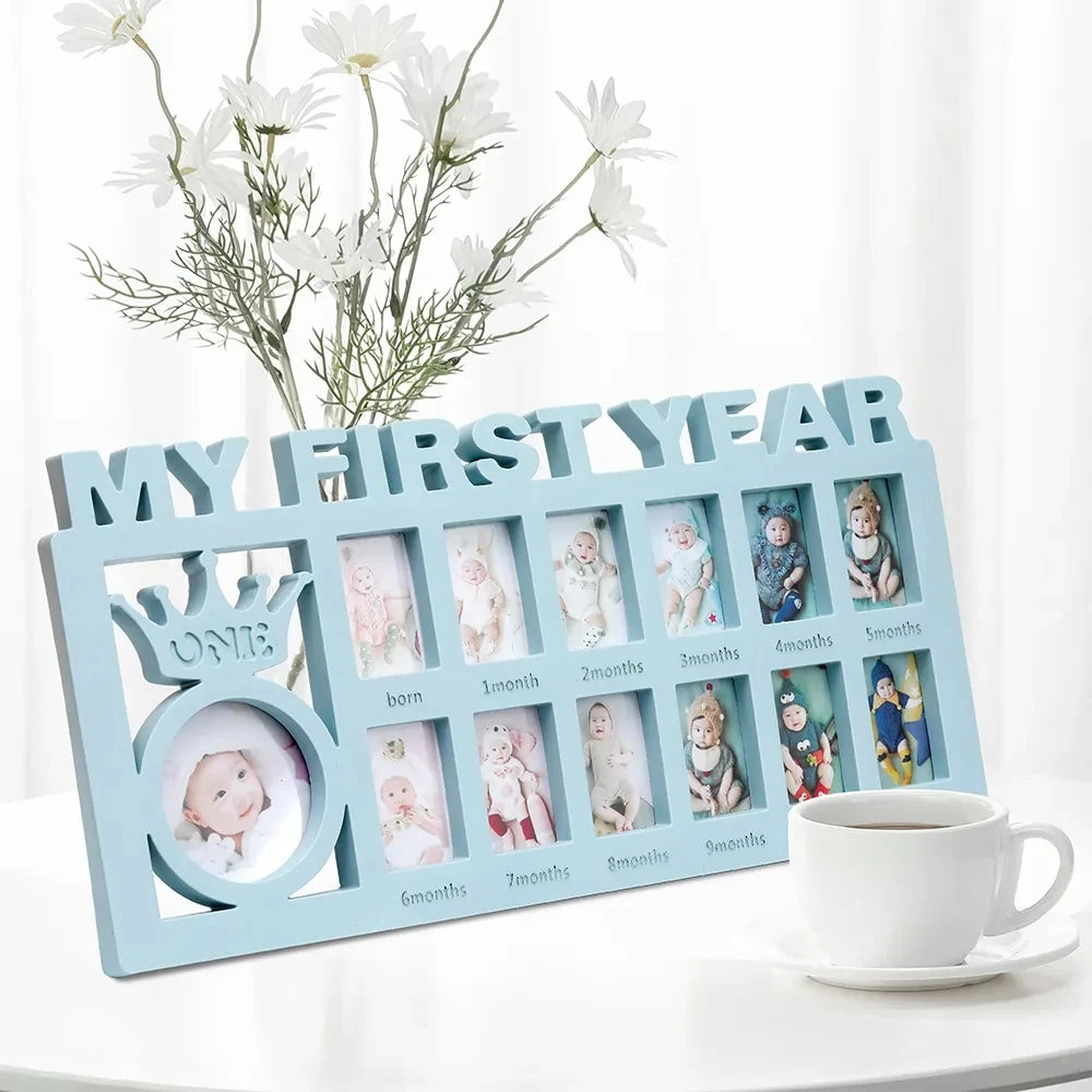 Baby Keepsake Frame – My First Year (0–12 Months)