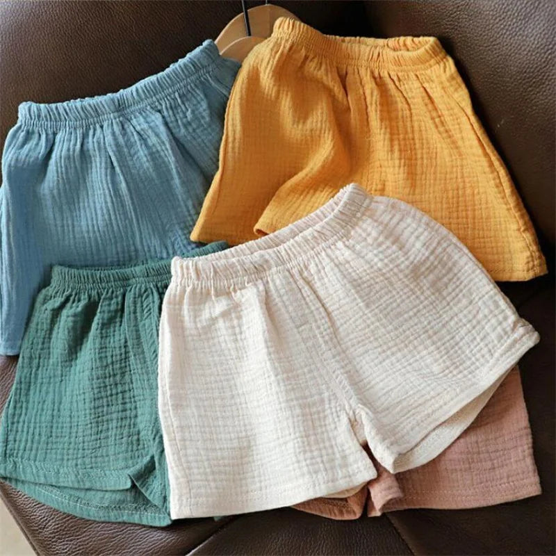 Baby Cotton Linen Summer Shorts – Boys & Girls