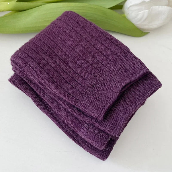 Baby Cotton Ribbed Leggings – Solid Color Pants for Kids (0–6Y)