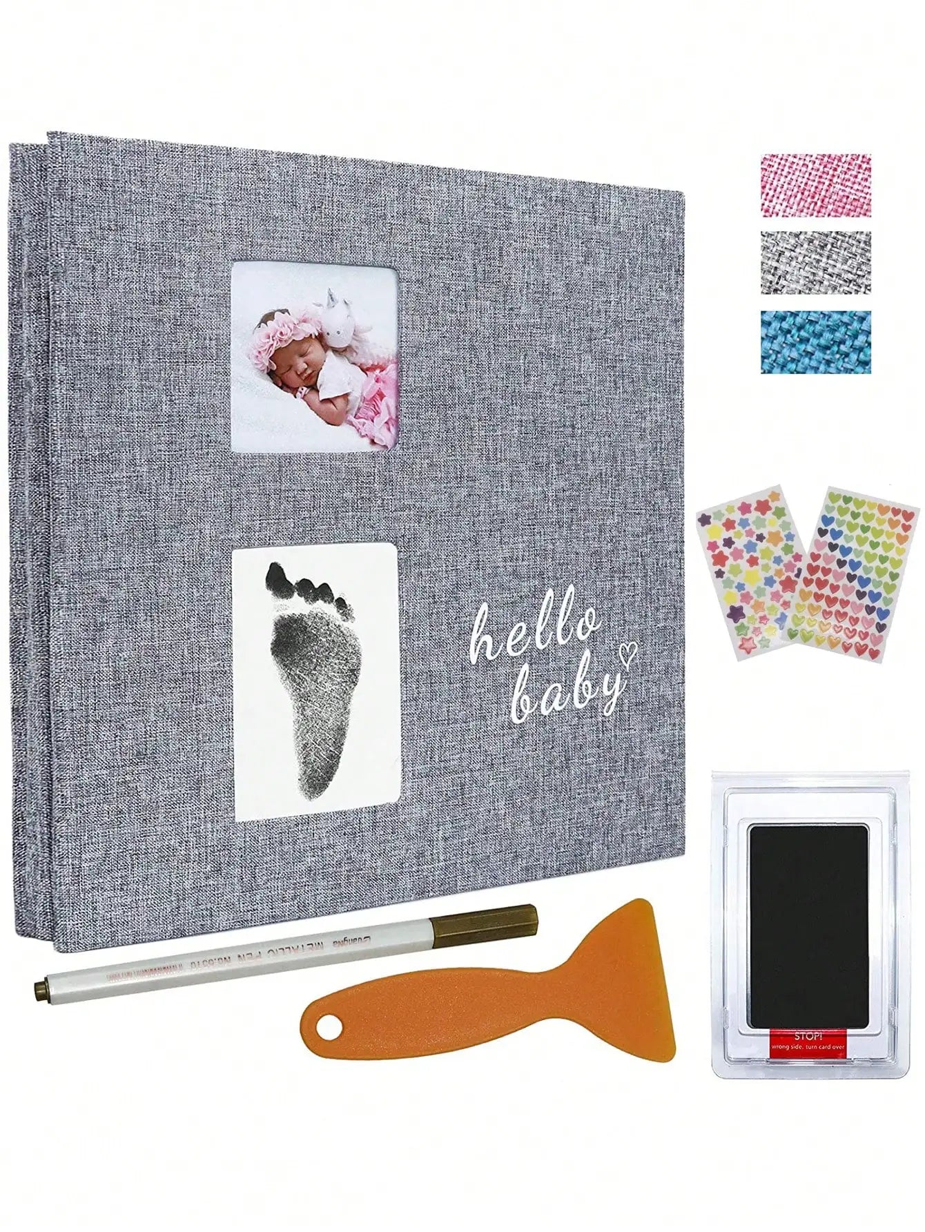 Baby Memory Photo Album – Self-Adhesive 4x6 Clip Book Set