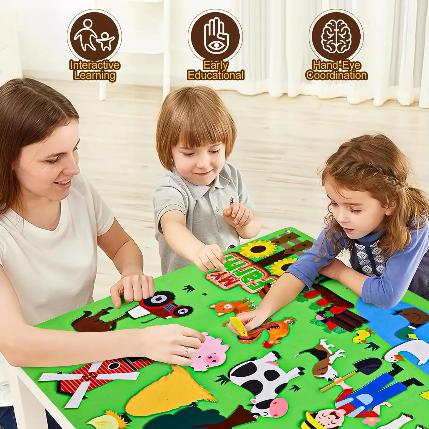 Farm Animals Felt Storyboard Play Kit