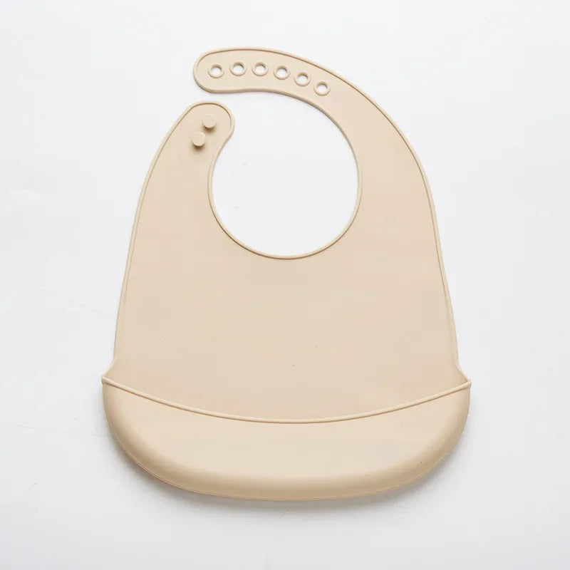Baby Silicone Bib – Adjustable Waterproof Feeding Bib BPA-Free