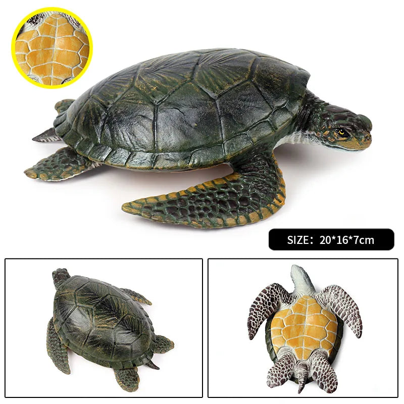 Oenux Ocean Animal Turtle Figurines