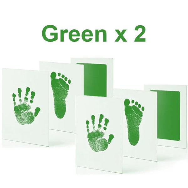 Pet Paw & Baby Footprint Handprint Pad (2pcs) – Safe Ink Memory Kit