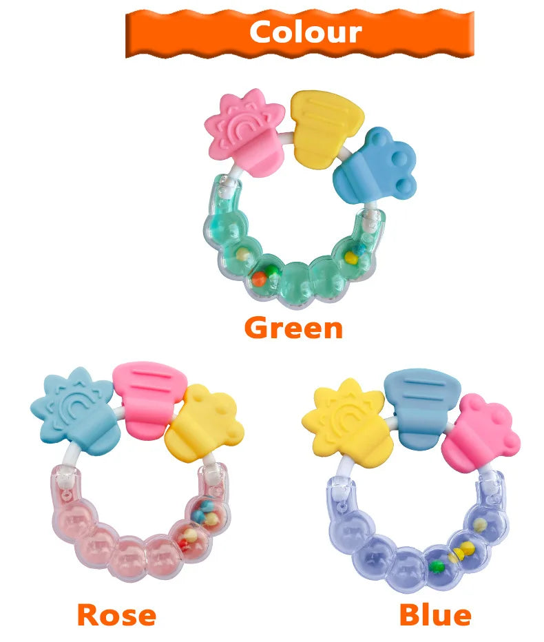 Baby Fruit Silicone Rattle Teether Toy