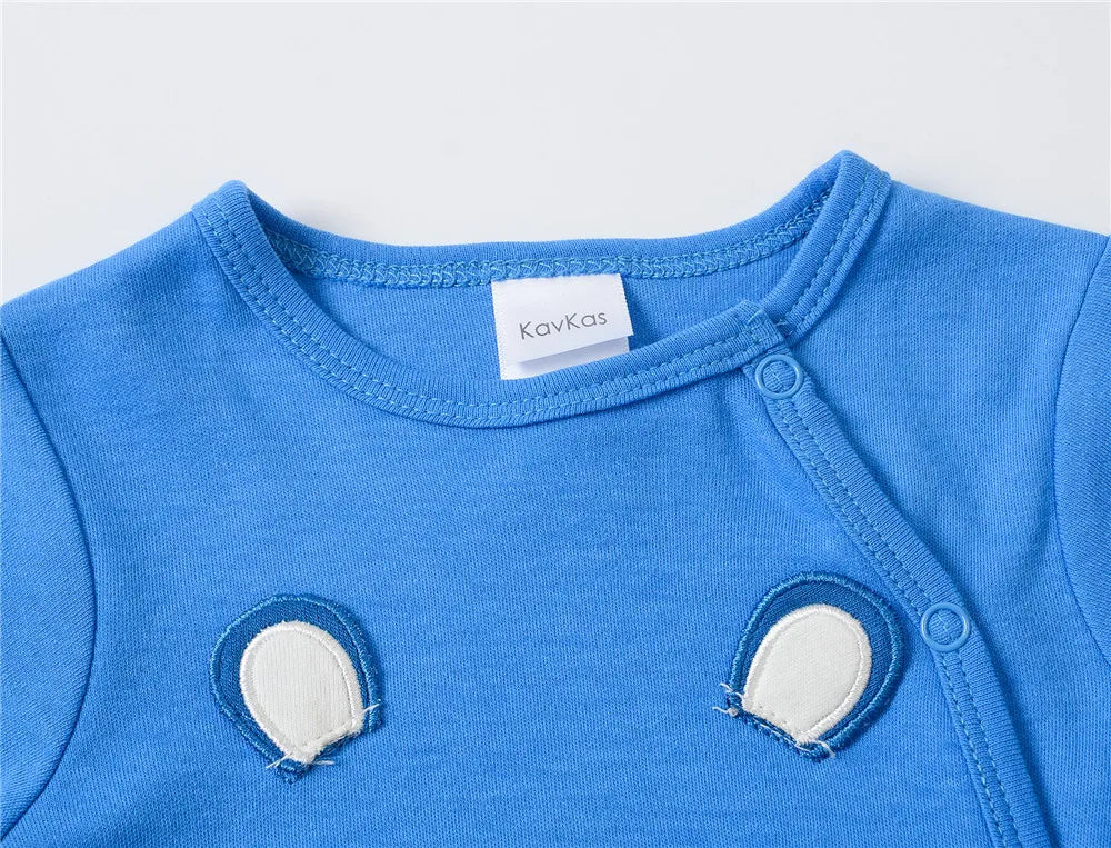 3/4PCS Baby Cotton Rompers Long Sleeve 0-12M