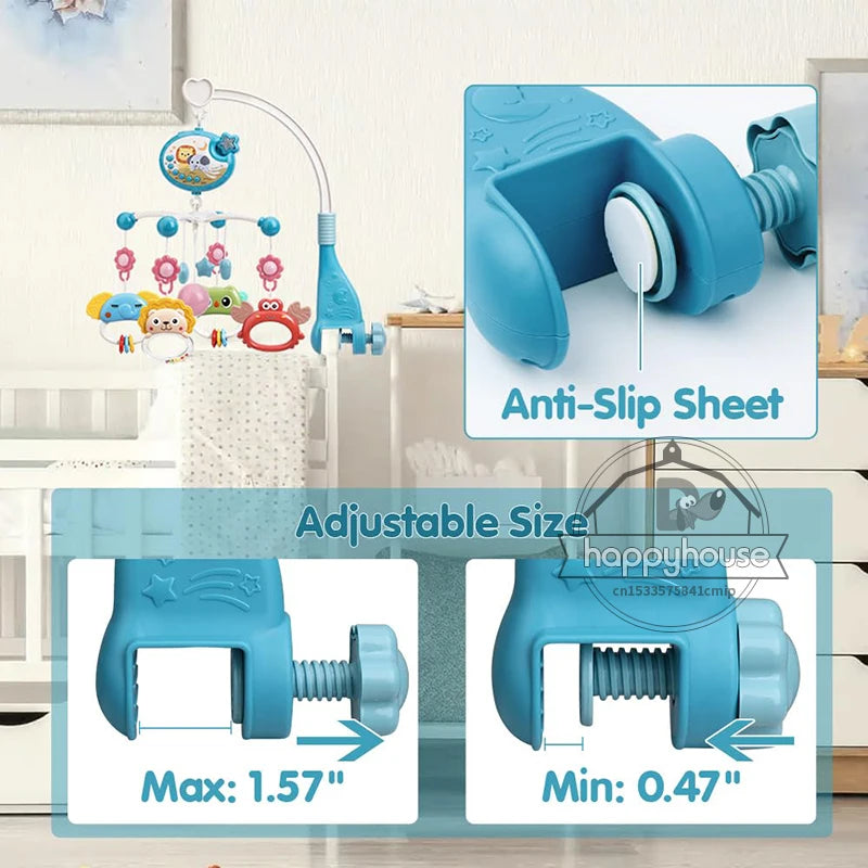 Musical Baby Crib Mobile – Light & Music Projector