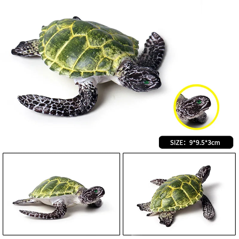Oenux Ocean Animal Turtle Figurines