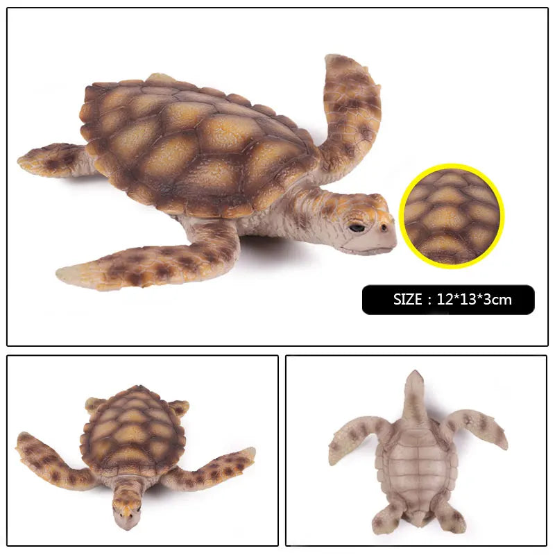 Oenux Ocean Animal Turtle Figurines
