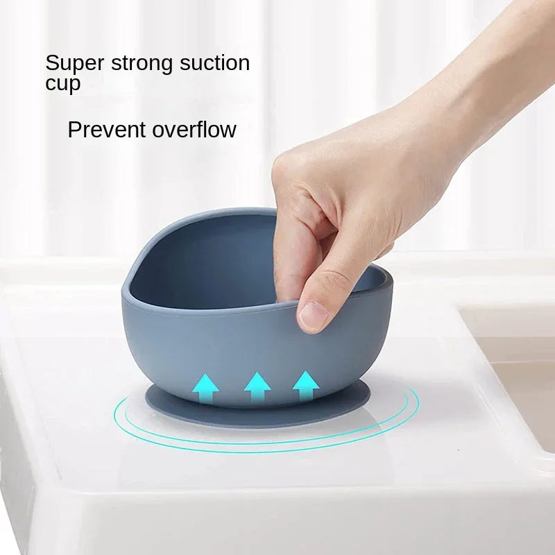 Silicone Baby Feeding Set – Bowl, Plate, Cup & Utensils