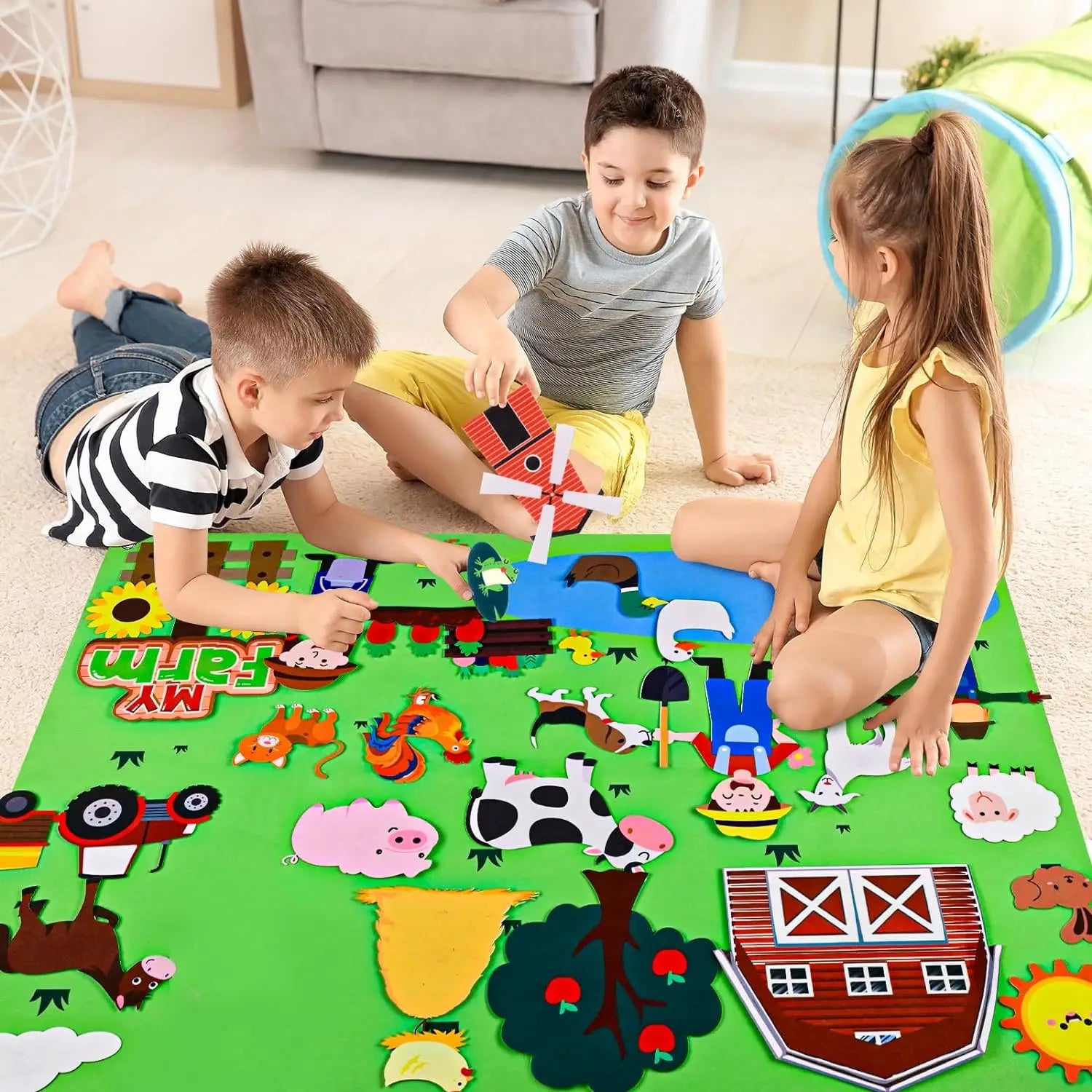 Farm Animals Felt Storyboard Play Kit