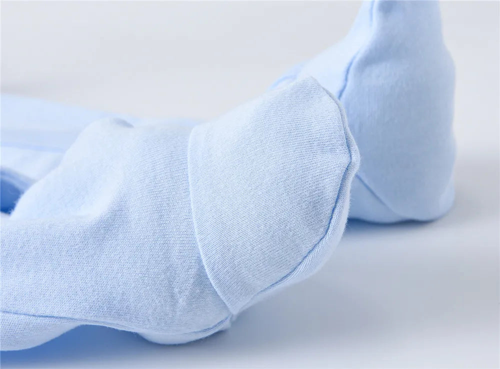 3/4PCS Baby Cotton Rompers Long Sleeve 0-12M