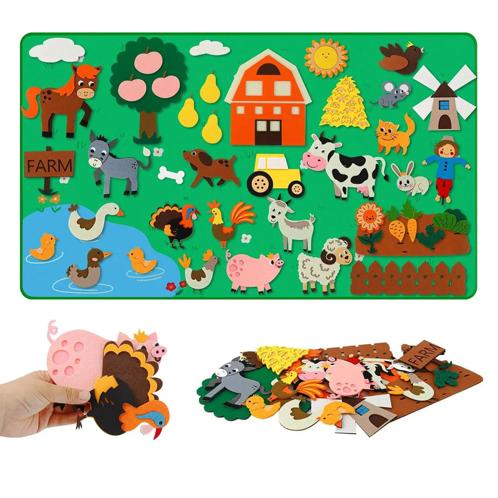 Farm Animals Felt Storyboard Play Kit