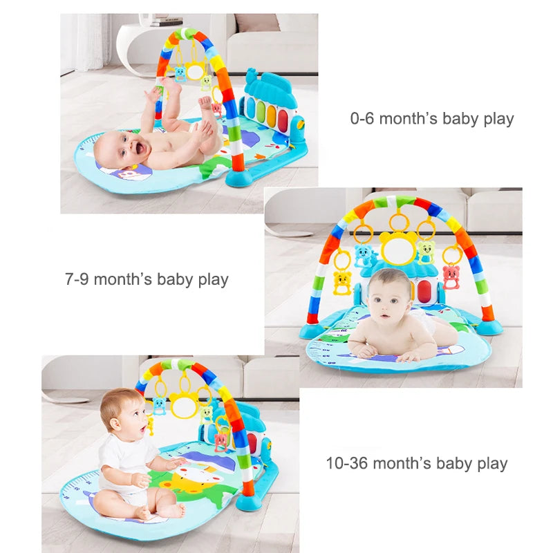 Musical Baby Activity Gym Play Mat – Piano Crawl Toy