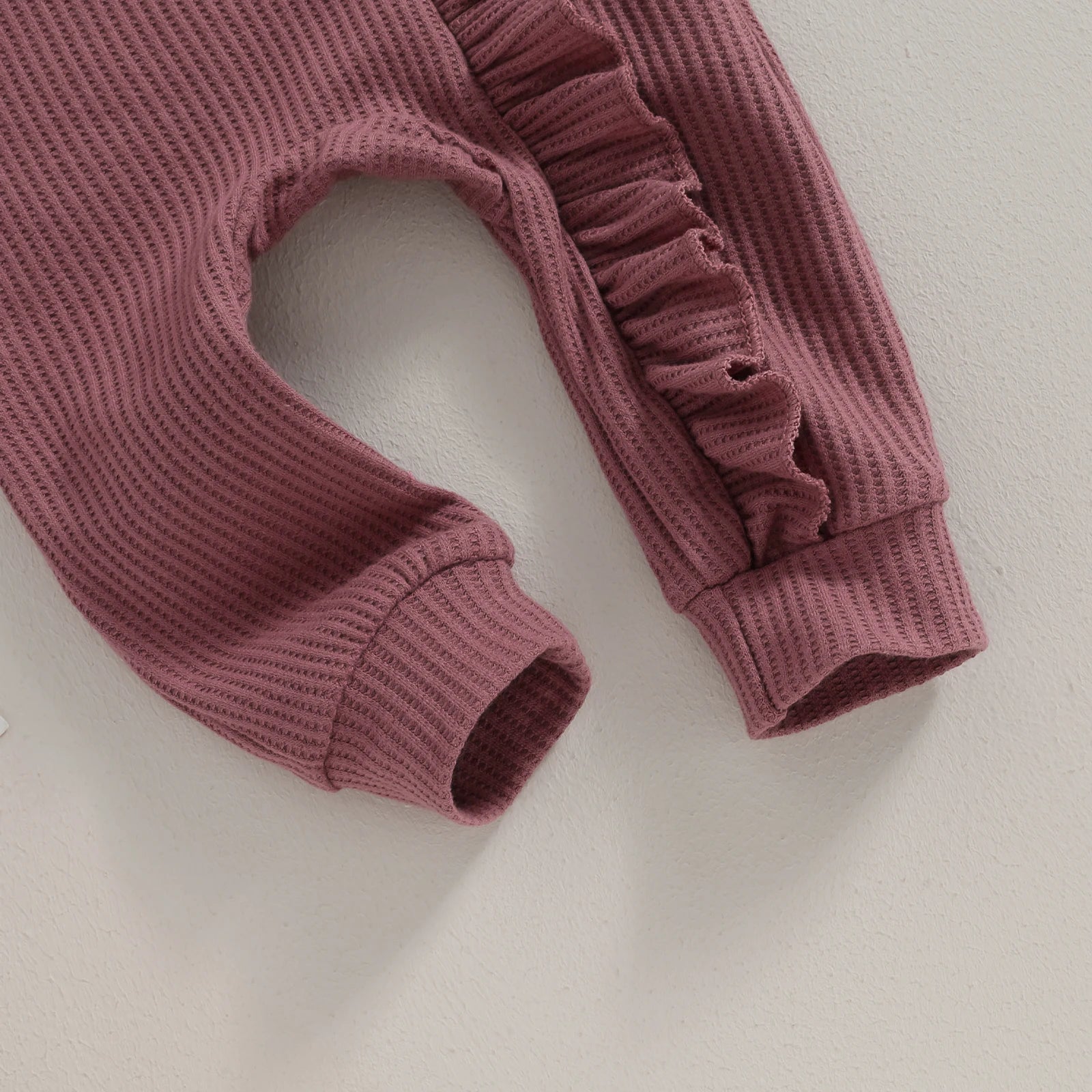 Baby Girl Autumn Jumpsuit – Bow Headband Set