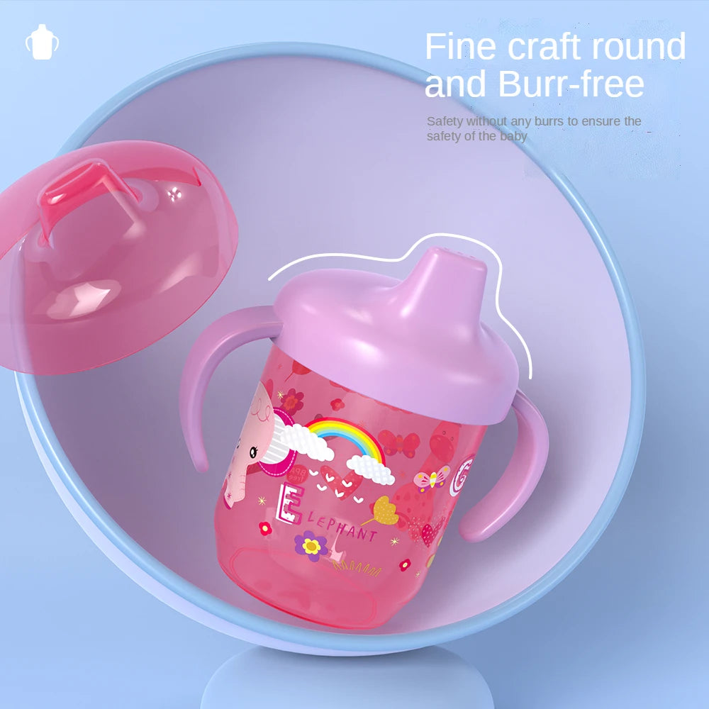 Cute Duckbill Baby Training Cup – Leakproof with Handles & Flip Lid BPA-Free