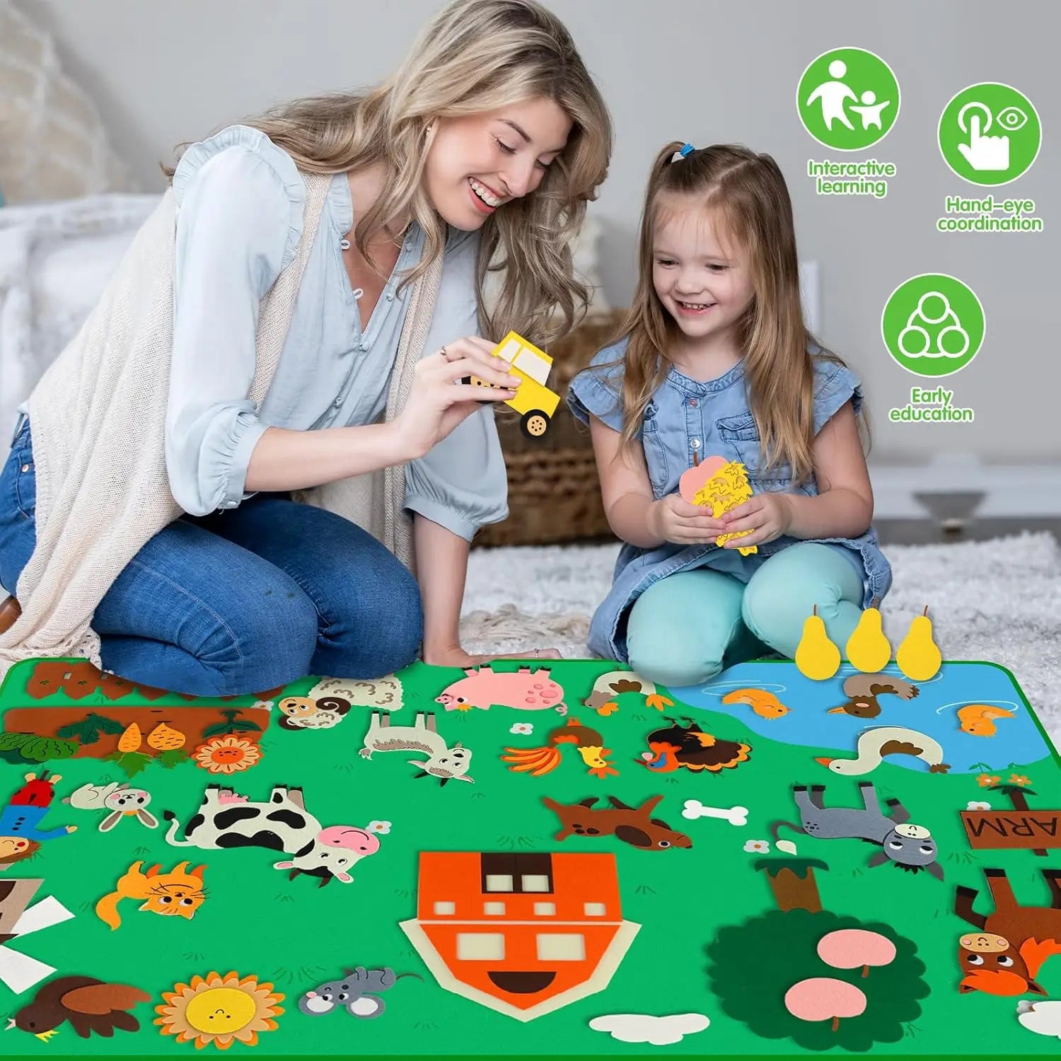 Farm Animals Felt Storyboard Play Kit