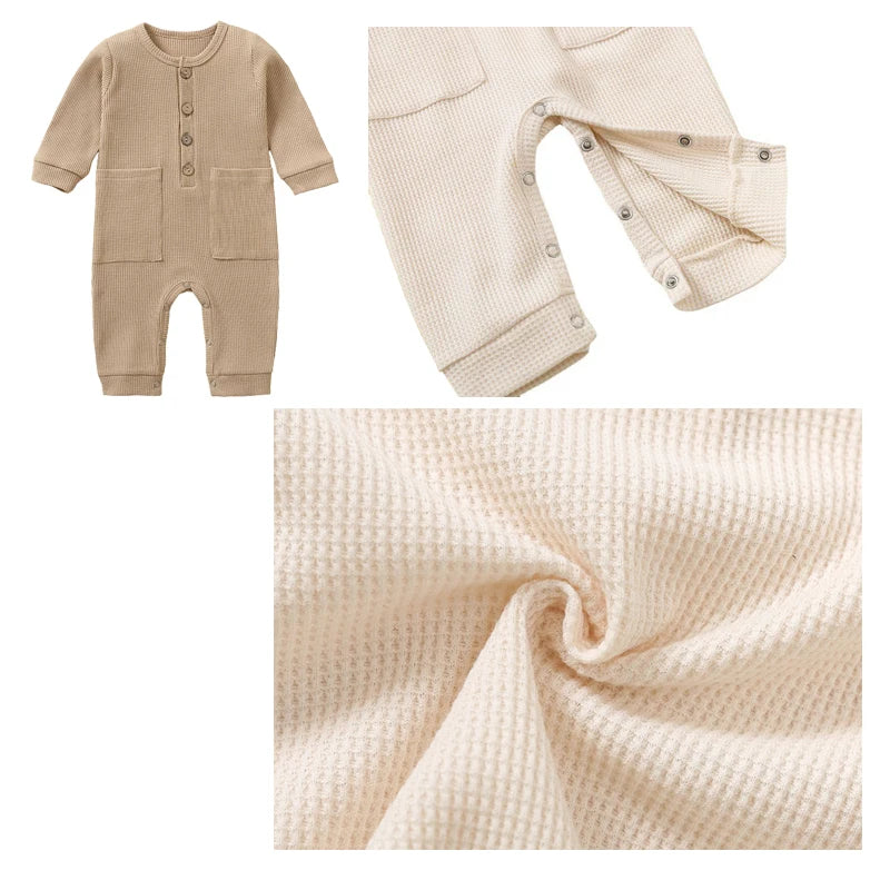 100% Cotton Baby Romper – Newborn Jumpsuit Sleepsuit (Autumn & Spring)
