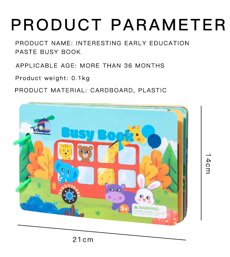 Baby Busy Book – Learning & Quiet Activity Book