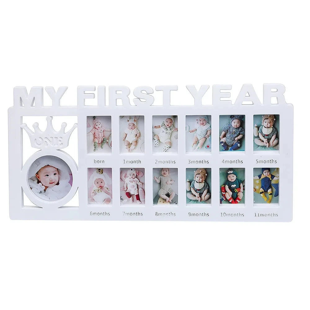Baby Keepsake Frame – My First Year (0–12 Months)