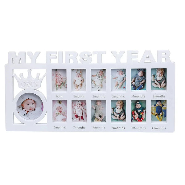Baby Keepsake Frame – My First Year (0–12 Months)