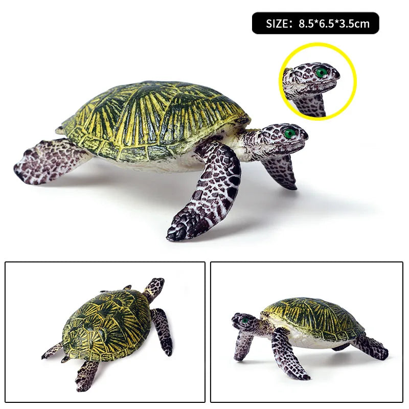 Oenux Ocean Animal Turtle Figurines