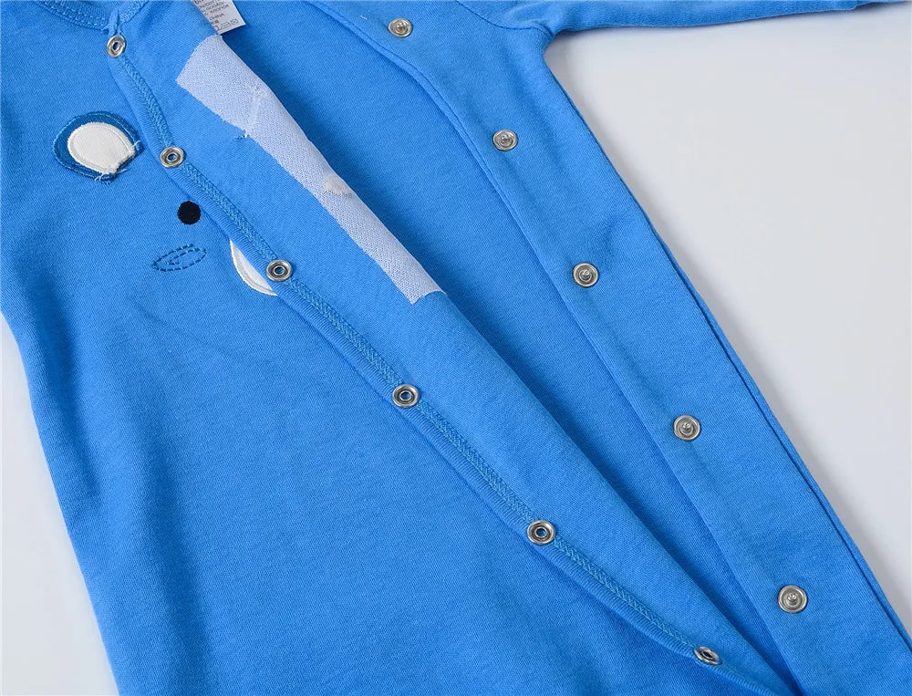 3/4PCS Baby Cotton Rompers Long Sleeve 0-12M