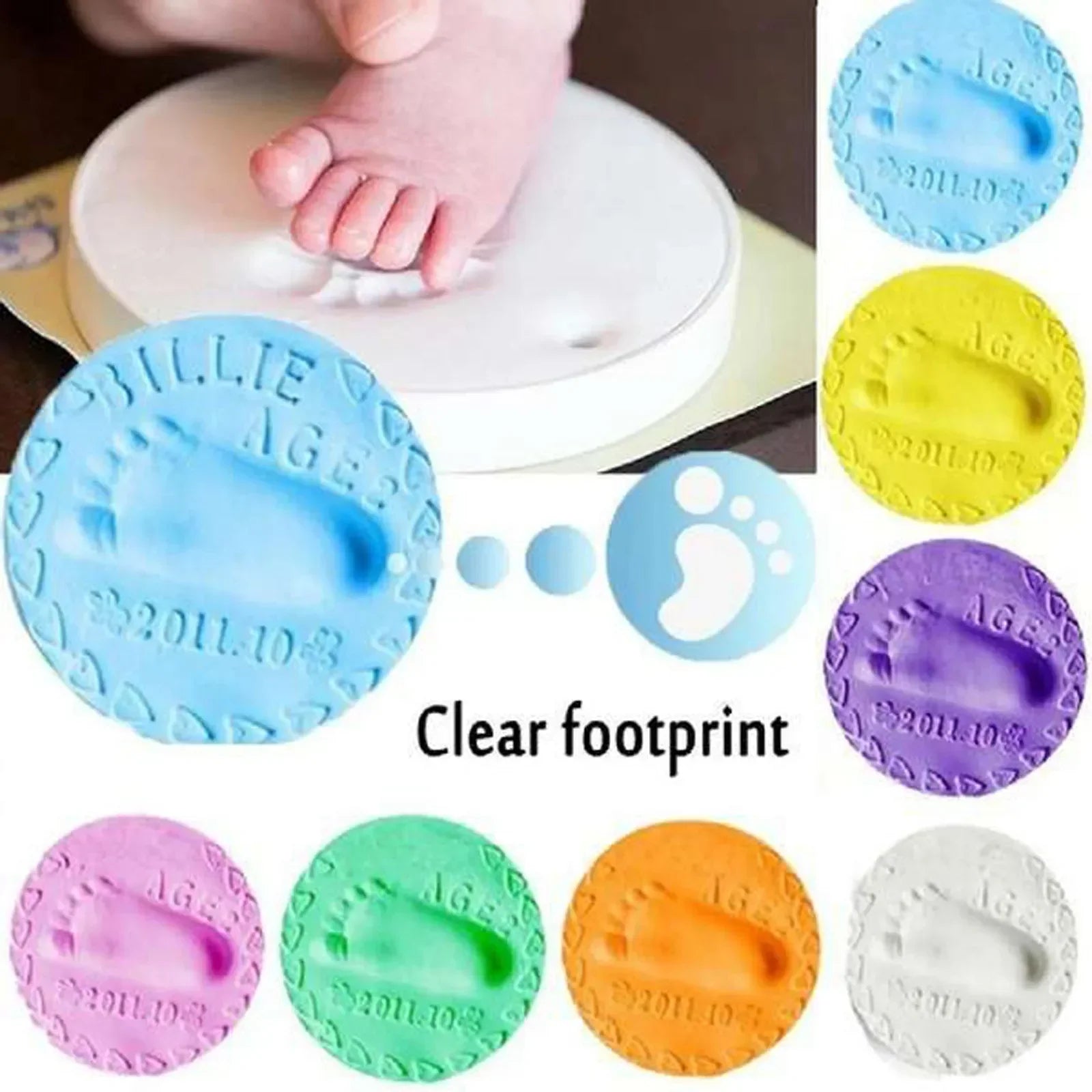 Baby Handprint & Footprint Clay – 20/40g