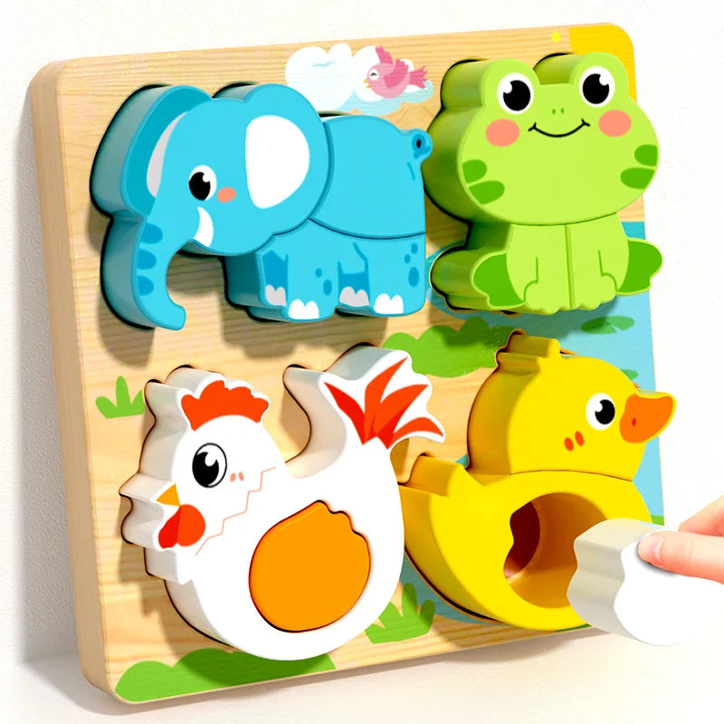 Montessori Wooden Building Blocks Toy