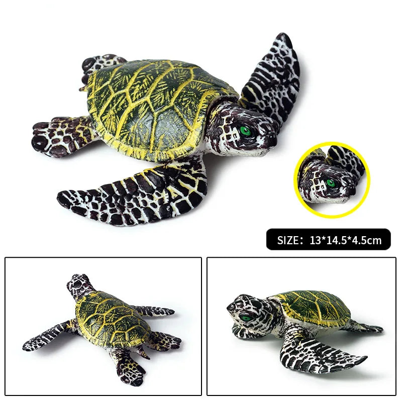 Oenux Ocean Animal Turtle Figurines