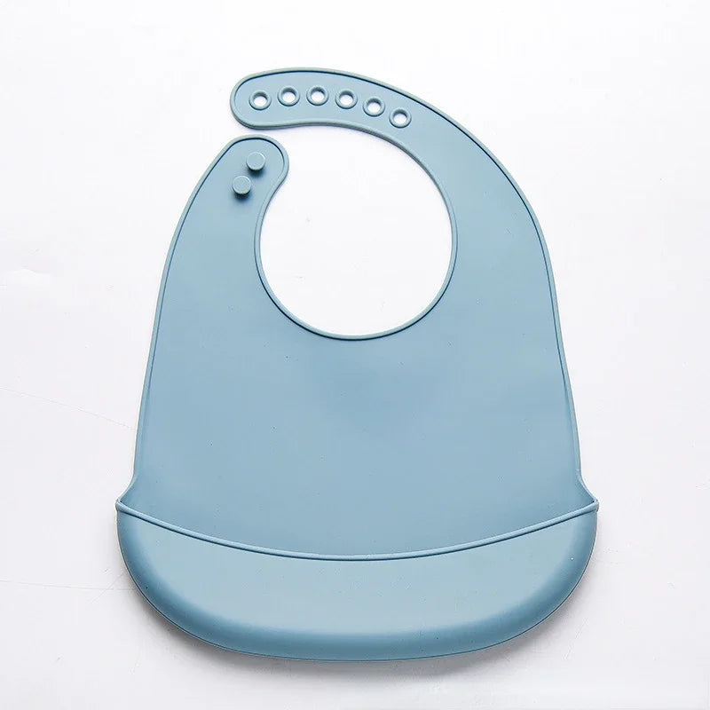 Baby Silicone Bib – Adjustable Waterproof Feeding Bib BPA-Free