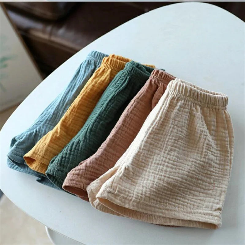 Baby Cotton Linen Summer Shorts – Boys & Girls
