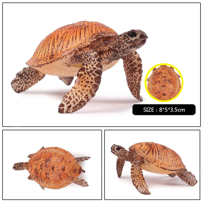 Oenux Ocean Animal Turtle Figurines