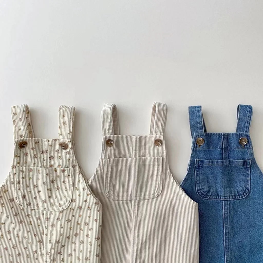 Kids Denim Jumpsuit – Sleeveless Romper for Toddlers (Autumn & Spring)