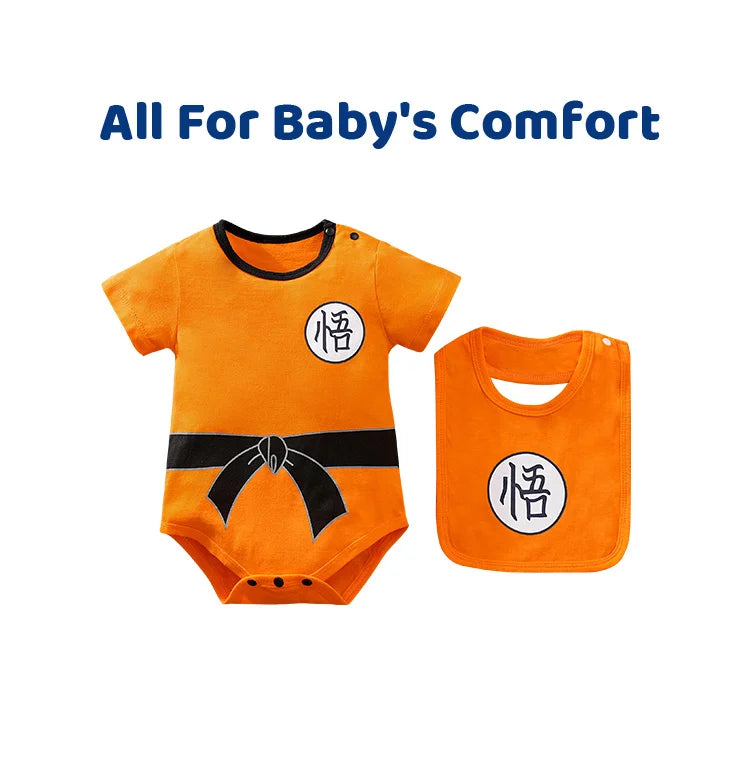 Anime Role Play Baby Romper – Cotton Short Sleeve Jumpsuit (Newborn)