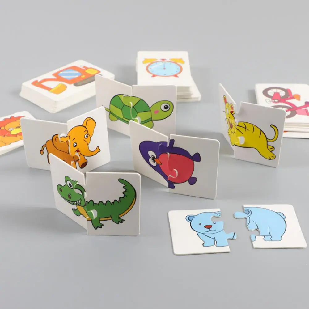 32-Piece Cartoon Matching Puzzle Cards – Early Learning Toy