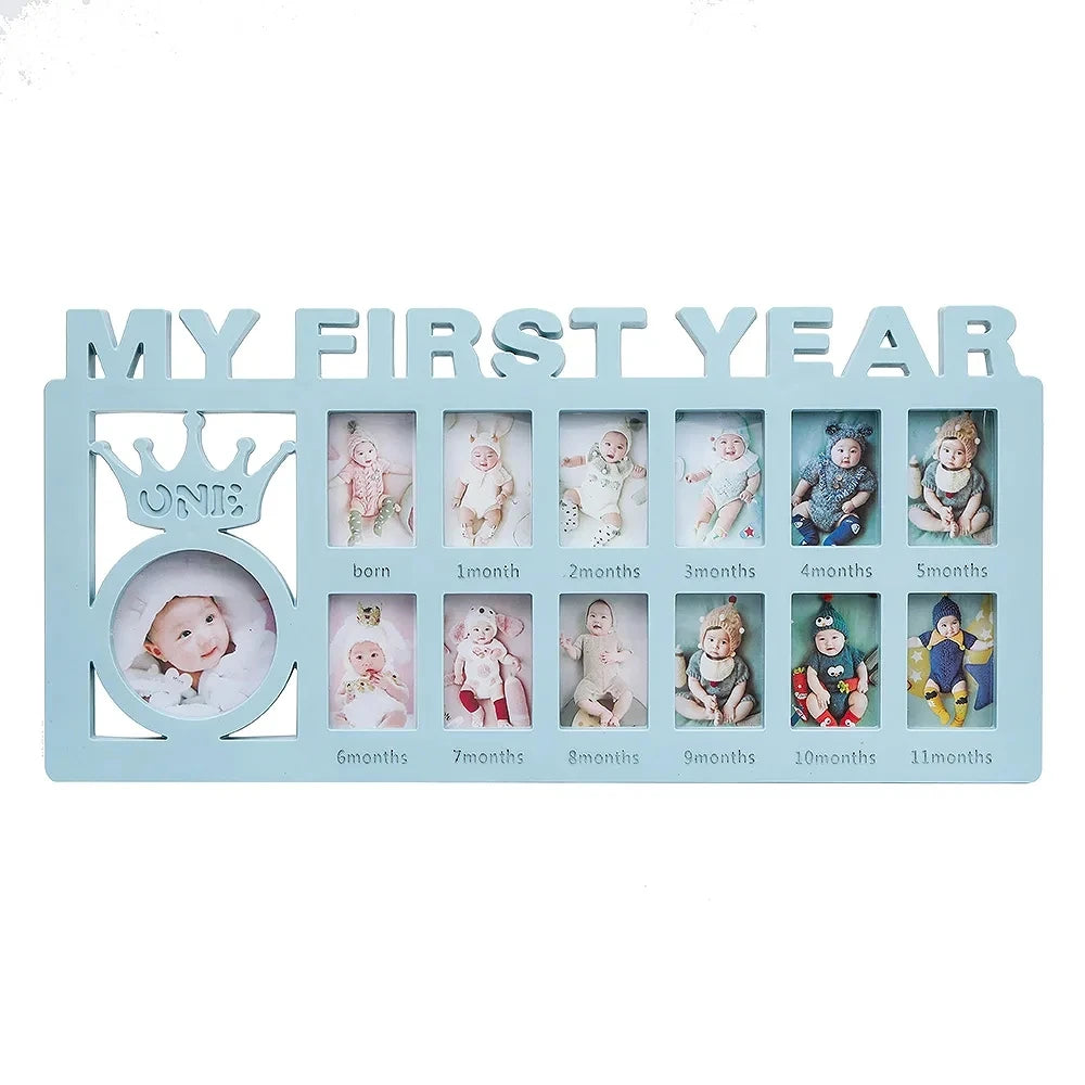 Baby Keepsake Frame – My First Year (0–12 Months)