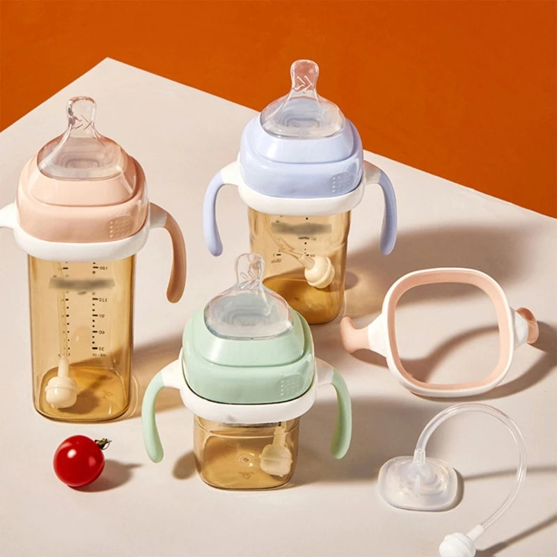 Square Handle Baby Feeding Bottle – Lightweight 6M+