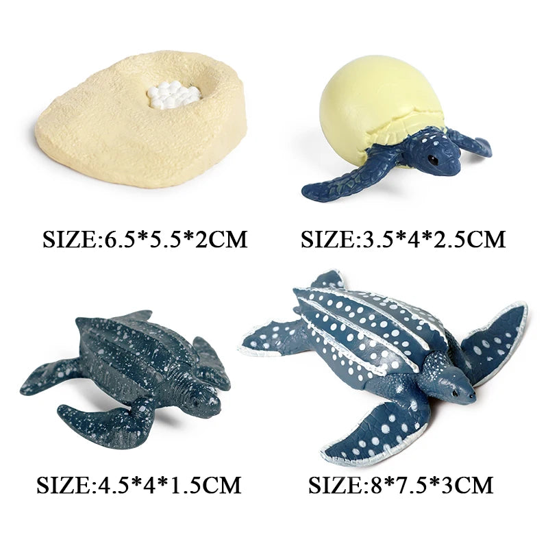 Oenux Ocean Animal Turtle Figurines