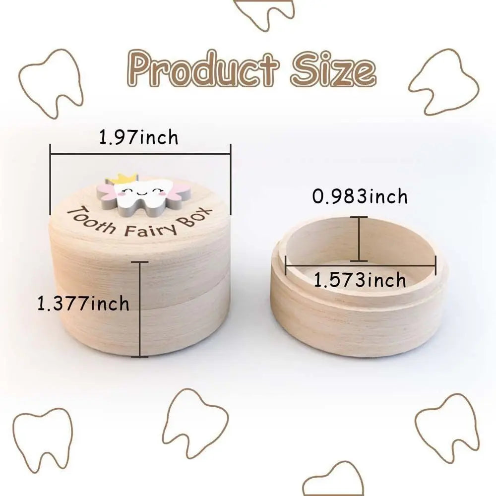 Wooden Baby Tooth Organizer – Keepsake Box