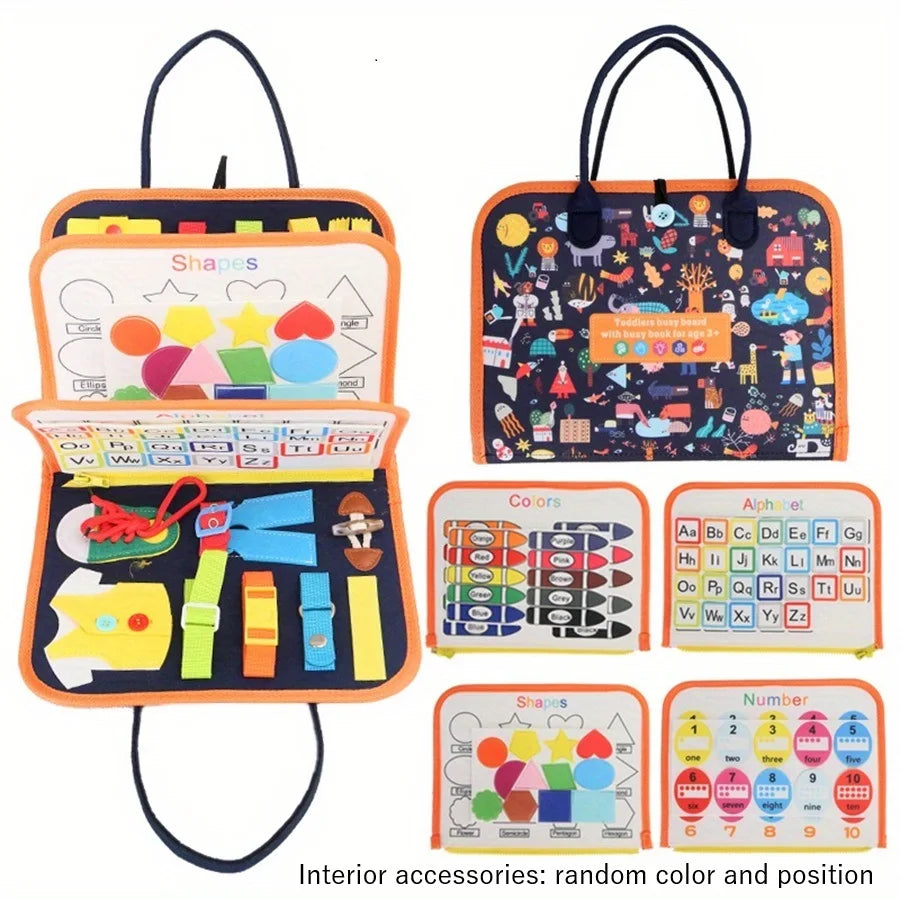 Montessori Busy Board Sensory Activity Toy