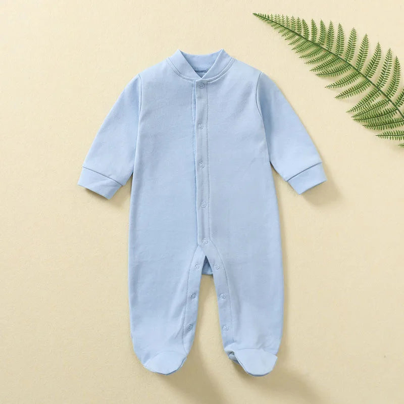 100% Cotton Baby Romper – Newborn Jumpsuit Sleepsuit (Autumn & Spring)