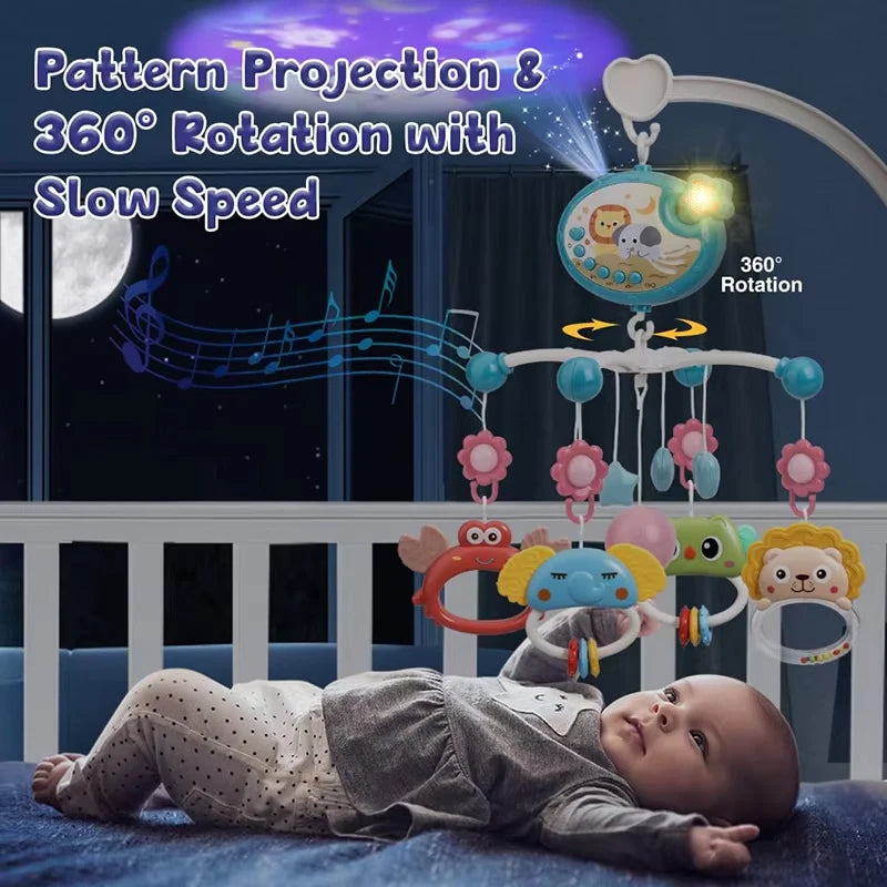 Musical Baby Crib Mobile – Light & Music Projector
