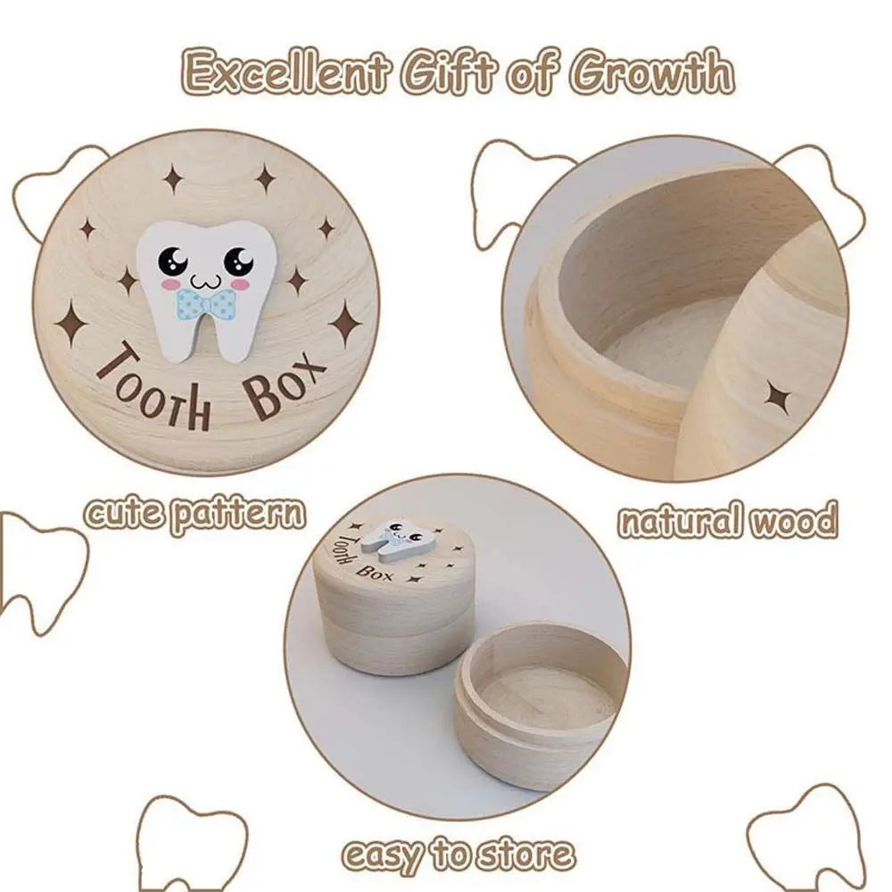 Wooden Baby Tooth Organizer – Keepsake Box