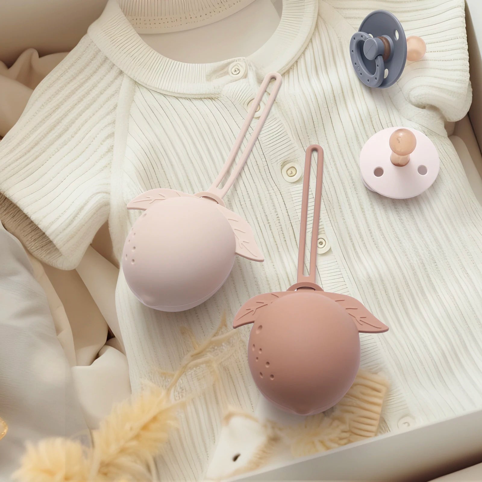 Baby Silicone Pacifier Case – Portable One-Piece Storage Box